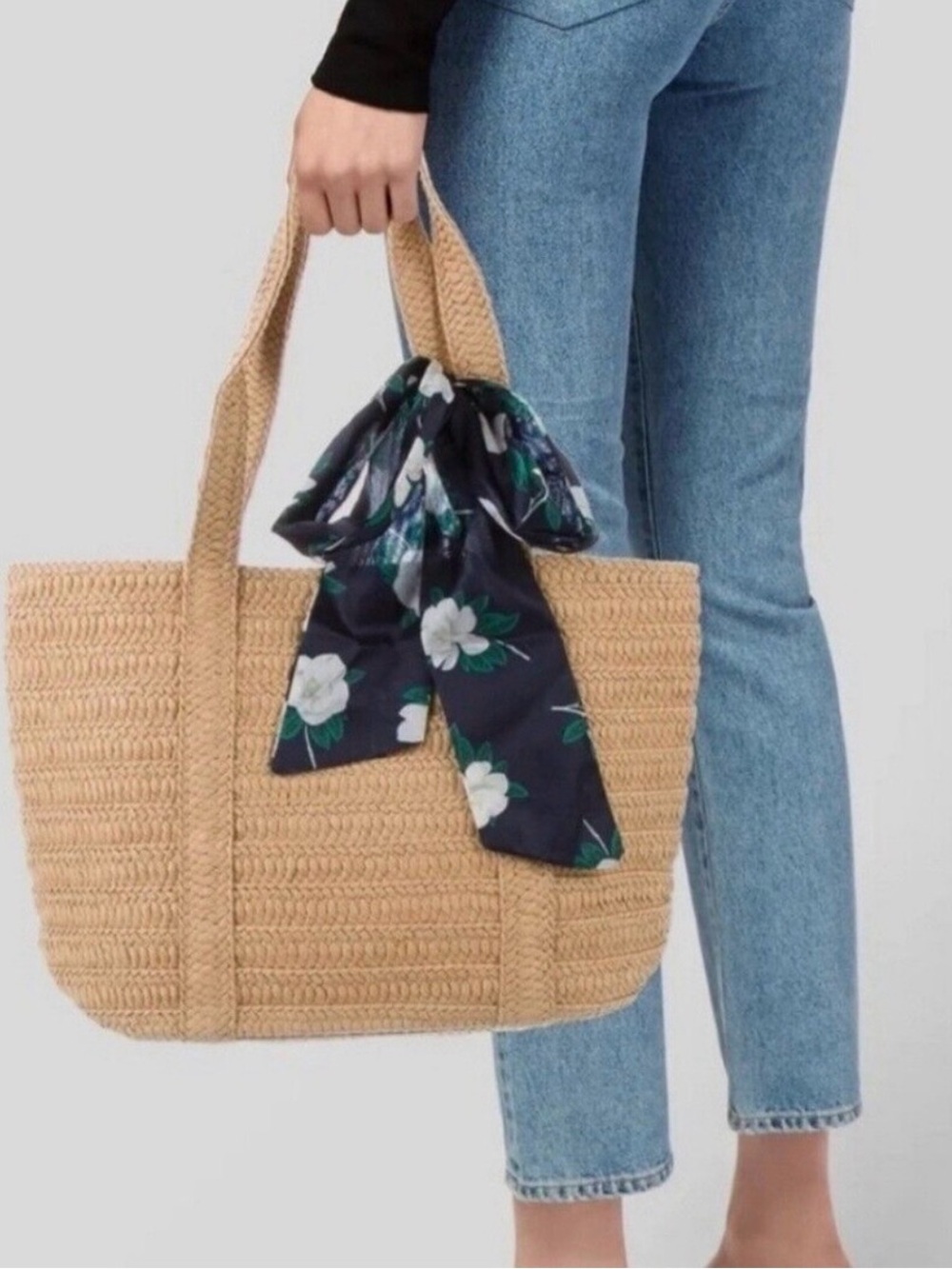 Draper James Everyday Woven Straw Tote Bag